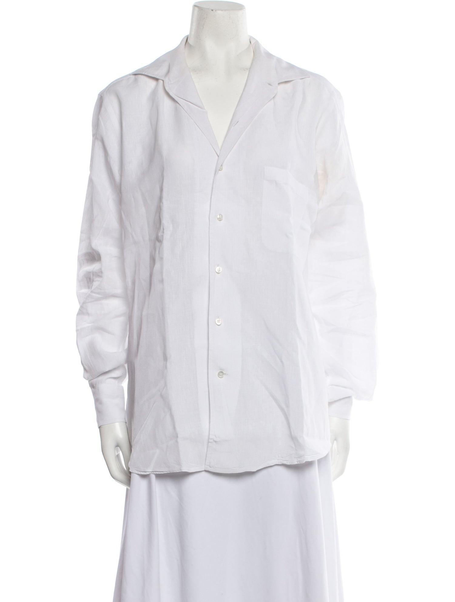 Loro Piana Linen Long Sleeve Dress Shirt